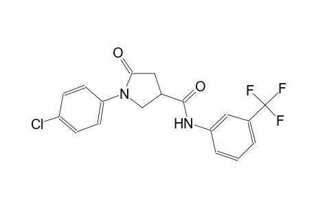 3-pyrrolidinecarboxamide, 1-(4-chlorophenyl)-5-oxo-N-[3-(trifluoromethyl)phenyl]-