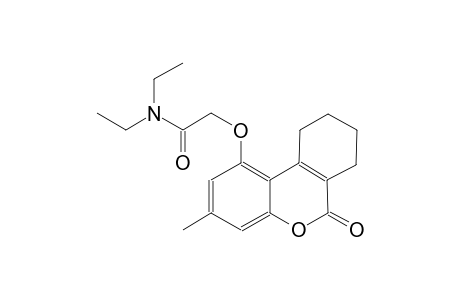 acetamide, N,N-diethyl-2-[(7,8,9,10-tetrahydro-3-methyl-6-oxo-6H-dibenzo[b,d]pyran-1-yl)oxy]-