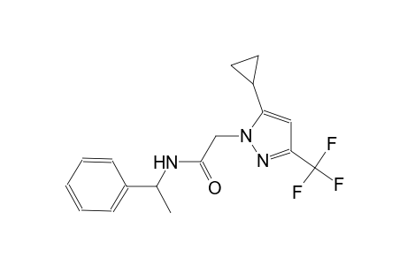 2-[5-cyclopropyl-3-(trifluoromethyl)-1H-pyrazol-1-yl]-N-(1-phenylethyl)acetamide