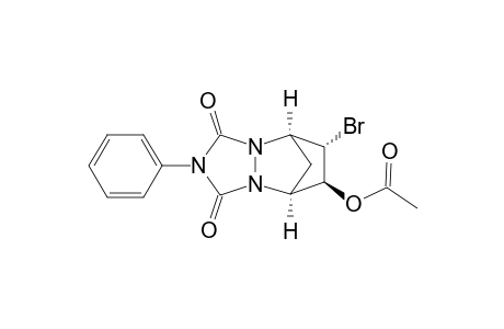 5,8-Methano-1H-[1,2,4]triazolo[1,2-a]pyridazine-1,3(2H)-dione, 6-(acetyloxy)-7-bromotetrahydro-2-phenyl-, (5.alpha.,6.beta.,7.alpha.,8.alpha.)-