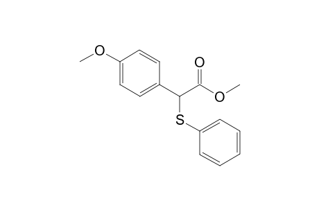 methyl 2-(4-methoxyphenyl)-2-phenylsulfanyl-acetate