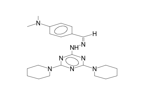 2,4-dipiperidino-6-(4-dimethylaminobenzylidenehydrazino)-1,3,5-triazine