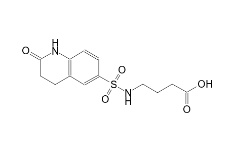 4-{[(2-oxo-1,2,3,4-tetrahydro-6-quinolinyl)sulfonyl]amino}butanoic acid