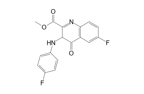 2-Quinolinecarboxylic acid, 6-fluoro-3-[(4-fluorophenyl)amino]-3,4-dihydro-4-oxo-, methyl ester