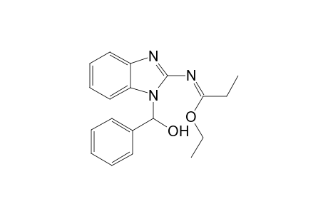 2-[Ethoxy(ethyl)imido]-1-(.alpha.-hydroxybenzyl)-1,3-benzimidazole