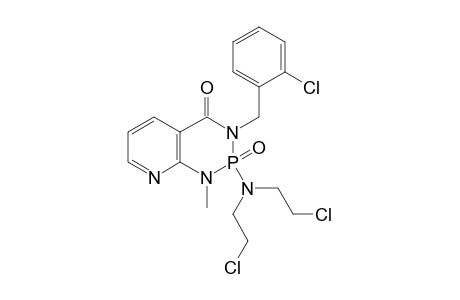 2-[bis(2-chloroethyl)amino]-3-(2-chlorobenzyl)-1-methyl-2,3-dihydropyrido[2,3-d][1,3,2]diazaphosphinin-4(1H)-one 2-oxide