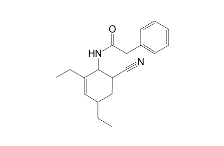 N-(6-cyano-2,4-diethyl-1-cyclohex-2-enyl)-2-phenylacetamide