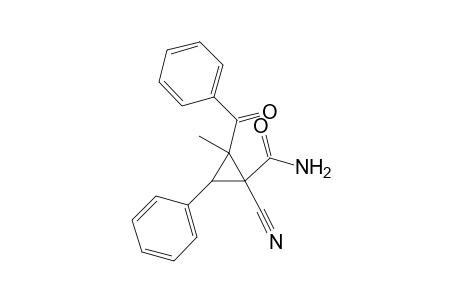 2-Benzoyl-1-cyano-2-methyl-3-phenylcyclopropane-1-carboxamide