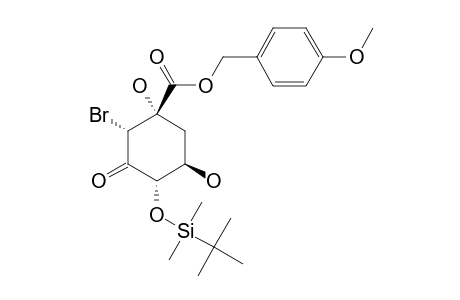 PARA-METHOXYBENZYL-(1S,2R,4S,5R)-2-BROMO-4-[(TERT.-BUTYLDIMETHYLSILYL)-OXY]-1,5-DIHYDROXY-3-OXOCYCLOHEXANECARBOXYLATE