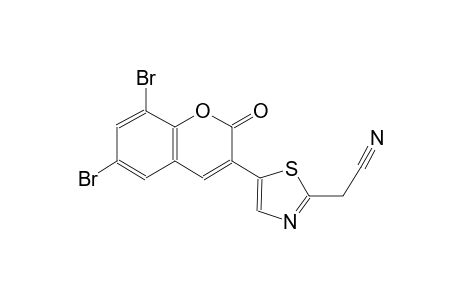 [5-(6,8-dibromo-2-oxo-2H-chromen-3-yl)-1,3-thiazol-2-yl]acetonitrile
