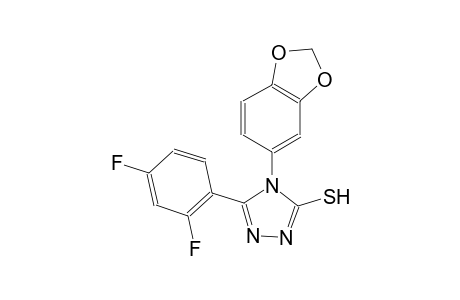 4H-1,2,4-triazole-3-thiol, 4-(1,3-benzodioxol-5-yl)-5-(2,4-difluorophenyl)-