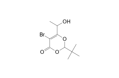 4H-1,3-Dioxin-4-one, 5-bromo-2-(1,1-dimethylethyl)-6-(1-hydroxyethyl)-, [R-(R*,R*)]-