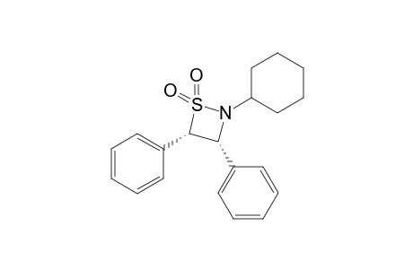 (3R,4S)-2-cyclohexyl-3,4-diphenyl-1,2-thiazetidine 1,1-dioxide