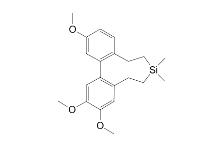 5,6,9-Trimethoxy-1,1-dimethyldibenzo[d,f][1]-silanonane