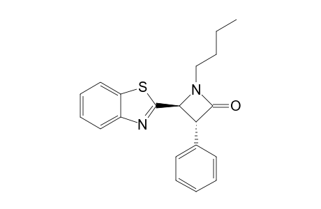 trans-4-Benzothiazol-2-yl-1-butyl-3-phenylazetidin-2-one