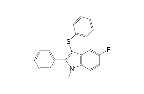 5-Fluoro-1-methyl-2-phenyl-3-(phenylthio)-1H-indole