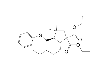 (2R,3R)-diethyl 4,4-dimethyl-2-pentyl-3-(phenylthiomethyl)cyclopentane-1,1-dicarboxylate