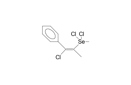 1-Phenyl-2-(methyl-dichloro-selenyl)-(E)-1-chloro-propene