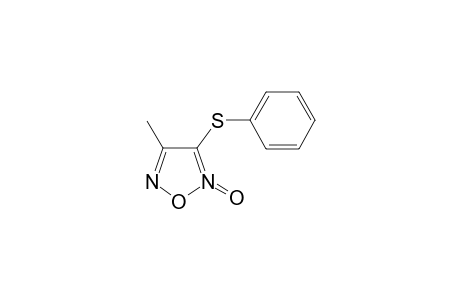 4-methyl-2-oxido-3-(phenylthio)furazan-2-ium