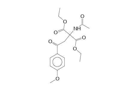 Diethyl 2-(acetylamino)-2-[2-(4-methoxyphenyl)-2-oxoethyl]malonate