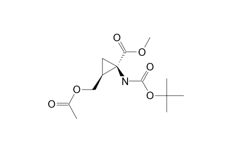 (1S,2R)-METHYL-2-(ACETOXYMETHYL)-1-(N-[(TERT.-BUTOXY)-CARBONYL]-AMINO)-CYCLOPROPANE-CARBOXYLATE