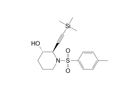 (2R*,3S*)-3-Hydroxy-2-[2'-(trimethylsilyl)ethynyl]-1-(p-toluenesulfonyl)piperidine