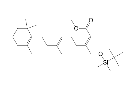 (2E,6E)-3-[[tert-butyl(dimethyl)silyl]oxymethyl]-7-methyl-9-(2,6,6-trimethyl-1-cyclohexenyl)nona-2,6-dienoic acid ethyl ester