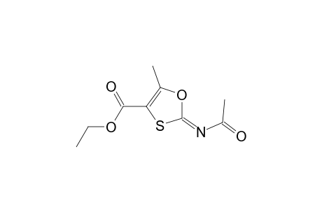 Ethyl N-acetyl-5-methyl-1,3-oxathiol-2-imine-4-carboxylate