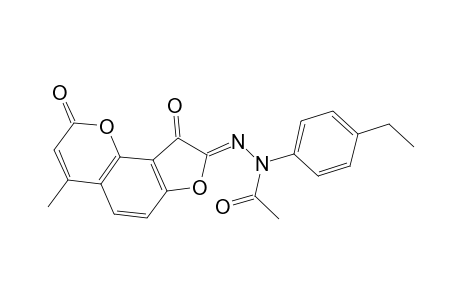 Acetic acid N-(4-ethyl-phenyl)-N'-(4-methyl-2,9-dioxo-2H,9H-furo[2,3-h]chromen-8-ylidene)-hydrazide