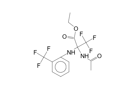 Ethyl 2-acetamido-3,3,3-trifluoro-2-[2-(trifluoromethyl)anilino]propionate