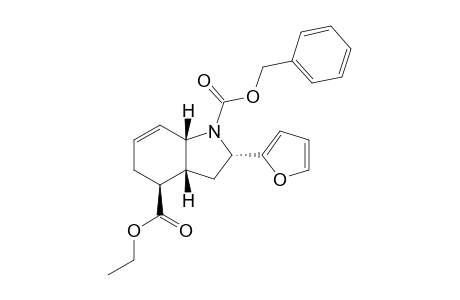 1-Benzyl 4-ethyl (2S,3aR,4S,7aS)-2-(Furan-2-yl)-3,3a,4,5-tetrahydro-1H-indole-1,4(2H,7aH)-dicarboxylate