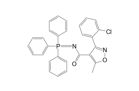 3-(o-chlorophenyl)-5-methyl-N-(triphenylphosphoranylidene)-4-isoxazolecarboxamide