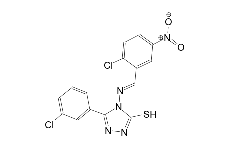 4-{[(E)-(2-chloro-5-nitrophenyl)methylidene]amino}-5-(3-chlorophenyl)-4H-1,2,4-triazole-3-thiol