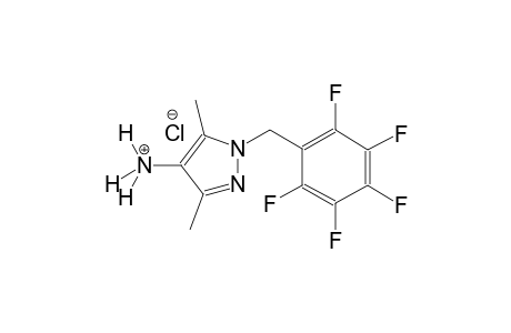 3,5-dimethyl-1-(2,3,4,5,6-pentafluorobenzyl)-1H-pyrazol-4-aminium chloride
