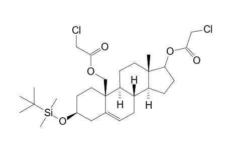 3.beta.-t-butyldimethylsilyloxy-17,19-di(chloroacetoxy)androst-5-ene