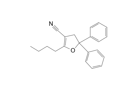 5-Butyl-2,2-diphenyl-3H-furan-4-carbonitrile
