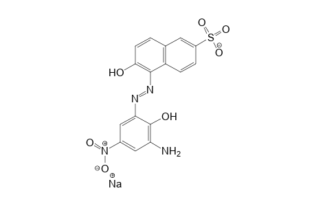 2-Naphthalenesulfonic acid, 5-[(3-amino-2-hydroxy-5-nitrophenyl)azo]-6-hydroxy-, monosodium salt