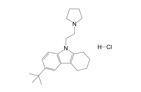 9-[2'-(1"-Pyrrolidinyl)ethyl]-6-(t-butyl)-1,2,3,4-tetrahydrocarbazole - hydrochloride