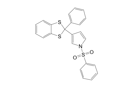 3-(2-PHENYL-1,3-BENZODITHIOL-2-YL)-1-PHENYLSULFONYLPYRROLE