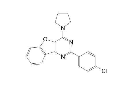 2-(4-chlorophenyl)-4-(1-pyrrolidinyl)[1]benzofuro[3,2-d]pyrimidine