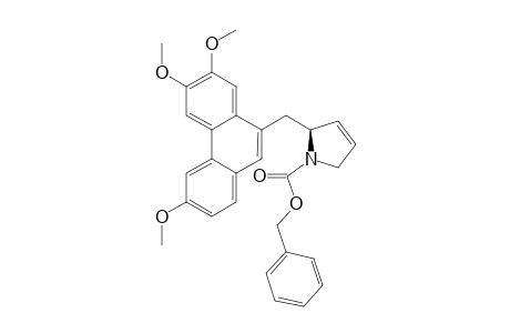 (2S)-2-[(3,6,7-trimethoxy-9-phenanthrenyl)methyl]-2,5-dihydropyrrole-1-carboxylic acid (phenylmethyl) ester