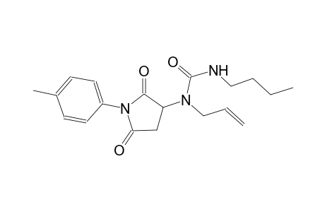 N-allyl-N'-butyl-N-[1-(4-methylphenyl)-2,5-dioxo-3-pyrrolidinyl]urea