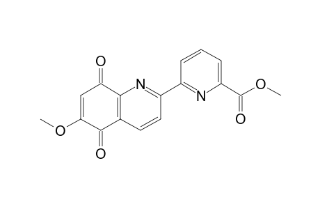 2-(6'-Methoxycarbonyl-2'-pyridyl)-6-methoxy-5,8-quinolinedione