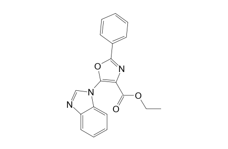 Ethyl ester of 2-phenyl-5-(1H-benzimidazol-1-yl)-4-oxazolecarboxylic acid