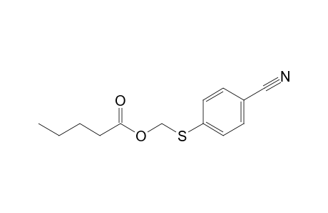Pentanoic acid, [(4-cyanophenyl)thio]methyl ester