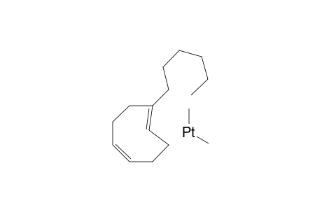 .eta.4-((1E,5Z)-1-n-Hexylcycloocta-1,5-diene)dimethylplatinum