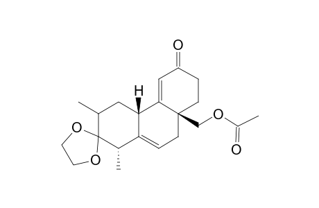 1,3,4,4a,7,8,8a,9-Octahydro-8a.beta.-acetoxymethyl-1.alpha.,4a.beta.-dimethyl-2,6-phenanthrenedione 2-(Ethylene Acetal)