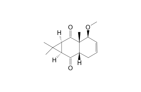 1H-Cyclopropa[b]naphthalene-2,7-dione, 1a,2a,3,6,6a,7a-hexahydro-3-methoxy-1,1,2a-trimethyl-, (1a.alpha.,2a.beta.,3.beta.,6a.beta.,7a.a lpha.)-(.+-.)-