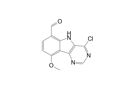 4-chloro-9-methoxy-5H-pyrimido[5,4-b]indole-6-carbaldehyde