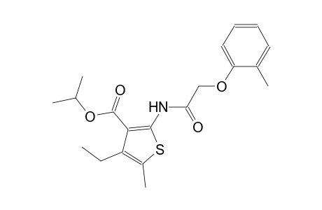 isopropyl 4-ethyl-5-methyl-2-{[(2-methylphenoxy)acetyl]amino}-3-thiophenecarboxylate